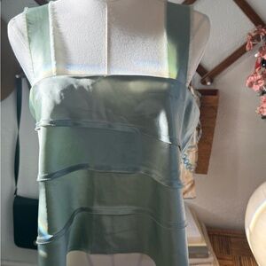 NONchalant Sage Satin Top